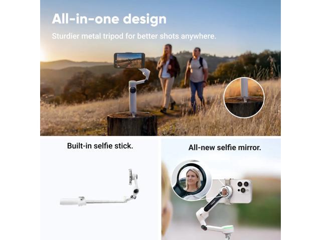 Insta360 - Flow2 Pro Gimbal Stabilizer for Smartphones with Built-in Selfie Stick and Tripod - Gray - image 4