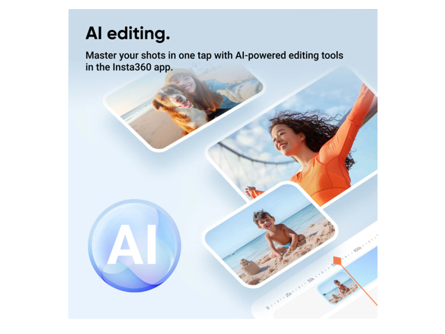 Insta360 - Flow 2 AI Tracker Bundle Gimbal Stabilizer for Smartphones - Summit White - image 6