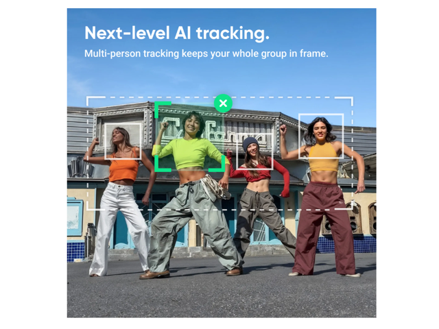 Insta360 - Flow 2 AI Tracker Bundle Gimbal Stabilizer for Smartphones - Summit White - image 9