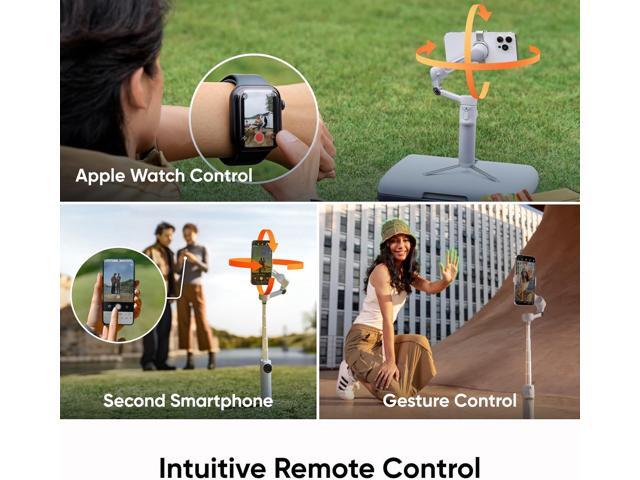 Insta360 - Flow 2 AI Tracker Bundle Gimbal Stabilizer for Smartphones - Stone Gray - image 12