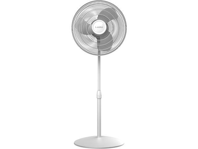 Lasko 16' 3-Speed Oscillating Pedestal Fan, S16201, White