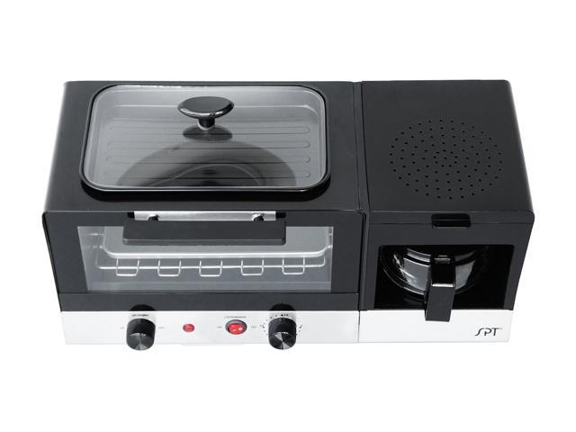 Sunpentown 3-in-1 Breakfast Maker, Stainless Steel & Black BM-1120B