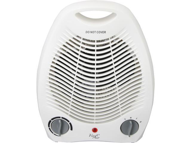 Photos - Computer Cooling Vie Air VA-207C 2-Settings White Office Fan Heater With Adjustable Thermos