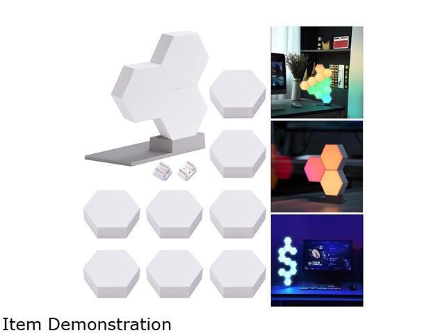 Yescom 11 Pack WiFi Smart LED Light Kit Google Alexa DIY Quantum Lamp Voice Touch Control Home Decoration Indoor