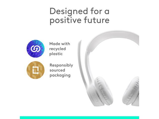 Logitech Zone 300 Wireless Bluetooth Headset With Noise-Canceling Microphone, Compatible with Windows, Mac, Chrome, Linux, iOS, iPadOS, Android...