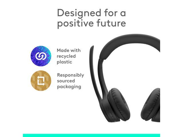 Logitech - Zone 300 Wireless Bluetooth On-ear Headset With Noise-Canceling Microphone - Black - image 7