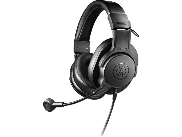 Audio Technica ATH-M20XSTS M20X - Monitor StreamSet Over-Ear Closed Back Headset with Boom Mic for Content Creators - Black