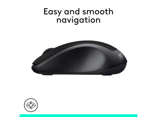 Logitech - M310 Wireless Optical Ambidextrous Mouse - Wireless - Black - image 7