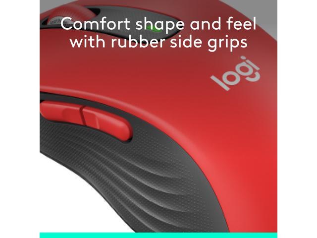 Logitech - Signature M650 L Full-size Wireless Optical Scroll Mouse with Silent Clicks - Wireless - Red - image 8