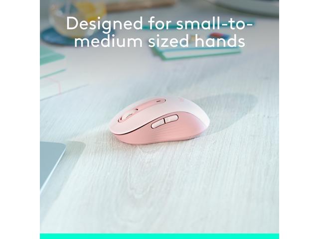 Logitech - Signature M650 Wireless Optical Mouse with Silent Clicks - Wireless - Rose - image 3