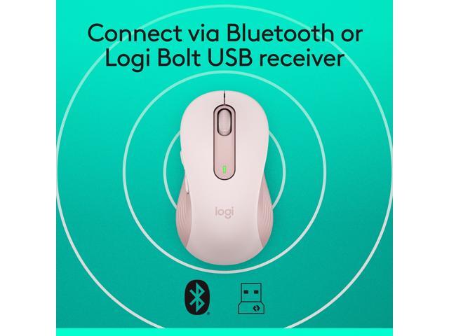 Logitech - Signature M650 Wireless Optical Mouse with Silent Clicks - Wireless - Rose - image 6