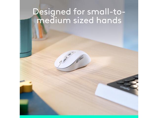 Logitech - Signature M650 Wireless Optical Mouse with Silent Clicks - Wireless - Off-White - image 3