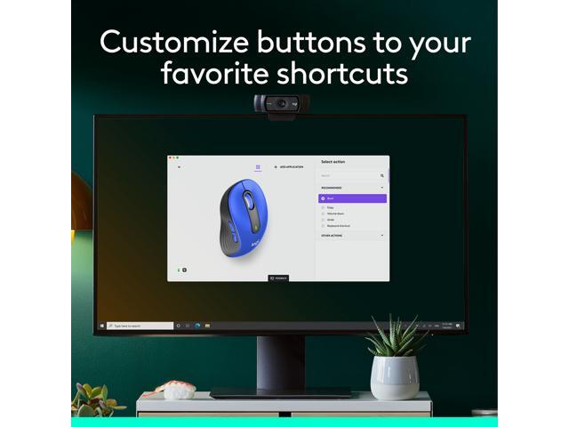 Logitech - Signature M650 L Full-size Wireless Optical Scroll Mouse with Silent Clicks - Wireless - Blue - image 5