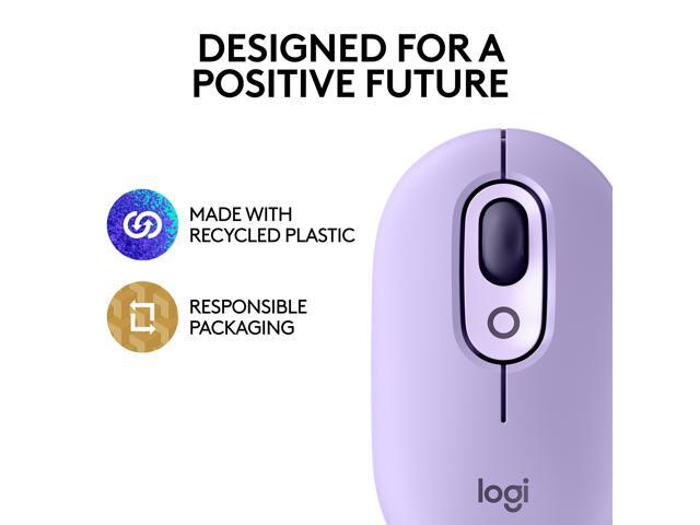 Logitech POP Mouse, Wireless Mouse with Customizable Emojis, SilentTouch Technology, Precision/Speed Scroll, Compact Design, Bluetooth,...