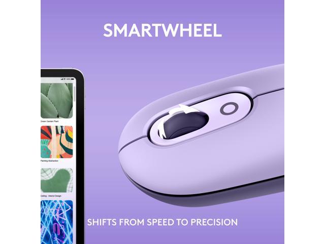 Logitech POP Mouse, Wireless Mouse with Customizable Emojis, SilentTouch Technology, Precision/Speed Scroll, Compact Design, Bluetooth,...