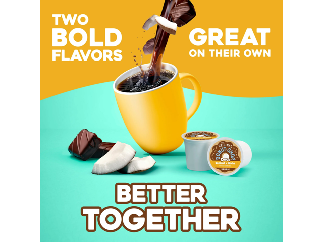 The Original Donut Shop Coconut + Mocha, Keurig Single-Serve K-Cup Pods, Flavored Medium Roast Coffee, 24 Count/Box