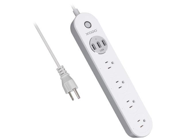 XODO WP4 Smart Power Strip - WiFi Surge Protector with 3 USB Ports and 4 Outlets - App Controlled Appliance - Time Schedule - No Hub Required -...