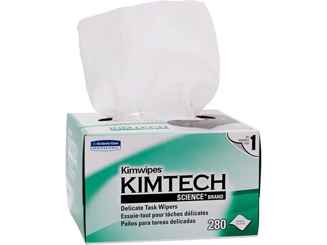 Kimwipes Delicate Task Kimtech Science Wipers (34155), White, 1-PLY, 60 Pop-Up Boxes / Case, 280 Sheets / Box, 16,800 Sheets / Case