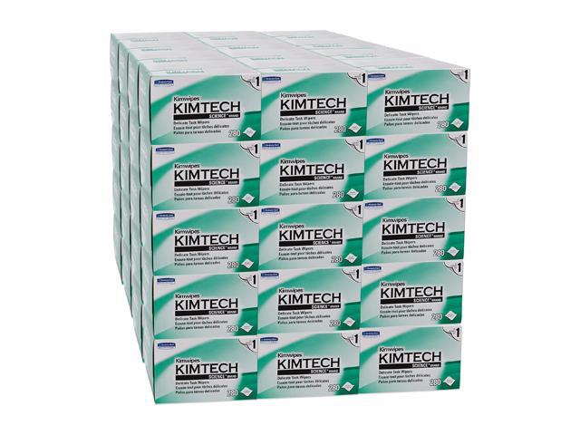 Kimwipes Delicate Task Kimtech Science Wipers (34155), White, 1-PLY, 60 Pop-Up Boxes / Case, 280 Sheets / Box, 16,800 Sheets / Case