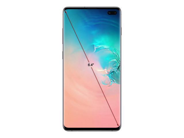 Samsung Galaxy S10+ G975 128GB Unlocked GSM LTE Phone with Triple 12 MP + 12 MP + 16 MP Rear Camera - Prism White (International Version)