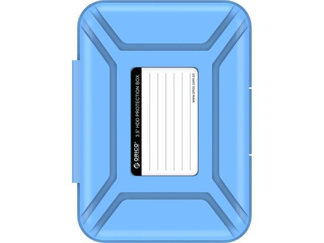 ORICO 3.5-inch HDD Protector, Anti-Static/Anti-Drop/Anti-Shake/Water Resistant/Dust Resistant Case 6.38 x 4.69 x 1.18 Inches - Blue (PHX-35)