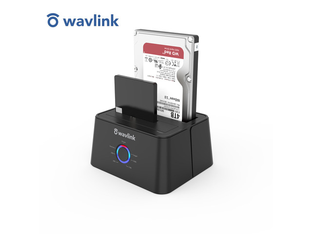 Wavlink USB 3.0 to SATA I/II/II Dual Bay External Hard Drive Docking Station for 2.5' 3.5' SATA HDD/SSD Enclosure 2x 16TB Hard Drive Enclosure With...