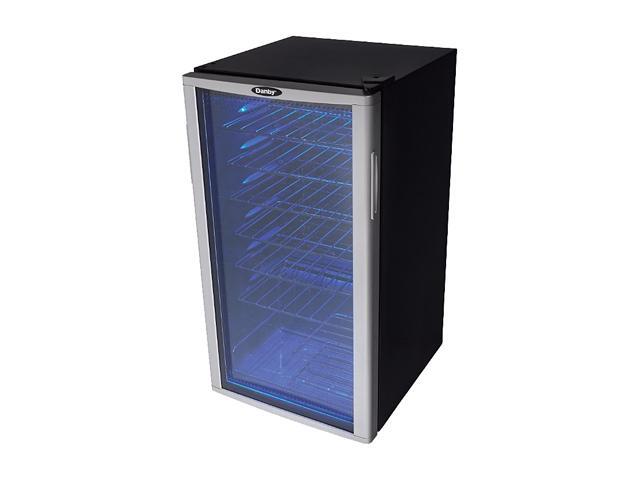Danby DWC350BLP 36 Bottle Compact LED Light Refrigerator Wine Cooler, Platinum