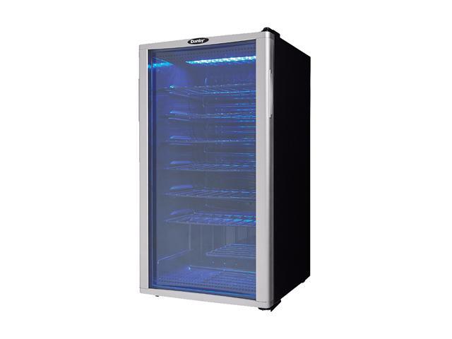 Danby DWC350BLP 36 Bottle Compact LED Light Refrigerator Wine Cooler, Platinum