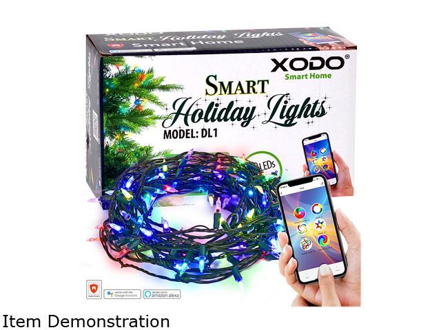 Photos - LED Strip Contixo Xodo Outdoor String Lights 35 ft. 100 LEDs, Dream Color Christmas Lights w 