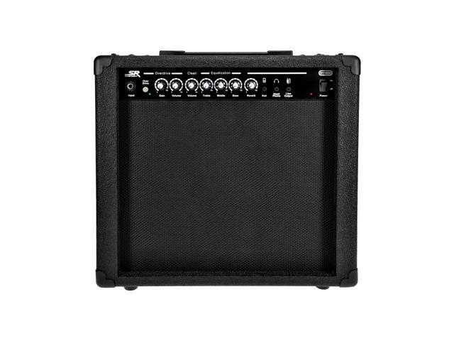 Monoprice 40-Watt 1x10 Guitar Combo Amplifier - Black with Spring Reverb, 10in 4-ohm Speaker, High & Low Inputs, Headphone Output For Electric Guitars