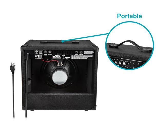 Monoprice 40-Watt 1x10 Guitar Combo Amplifier - Black with Spring Reverb, 10in 4-ohm Speaker, High & Low Inputs, Headphone Output For Electric Guitars
