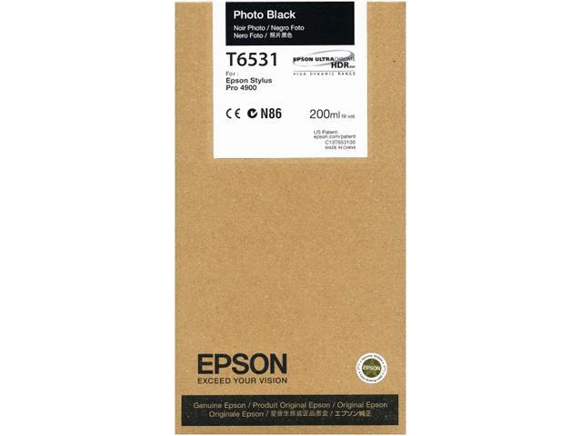 Epson - T653100 - Epson UltraChrome HDR T653100 Ink Cartridge - Photo Black - Inkjet