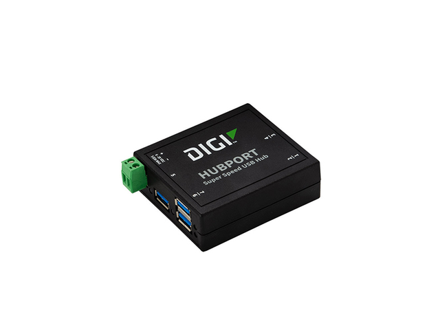 Digi Hubport 7 - 6-30VDC powered USB 3.1 hub - extended temp -40C to 70C - industrial grade enclosure - 301-3010-71