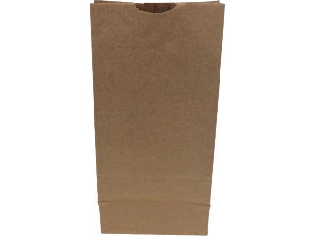 General 29810 1 Bundle, 500 Bags/Bundle, 6.31 in. x 4.19 in. x 13.38 in. 50 lbs. Capacity, #10 Grocery Paper Bags - Kraft