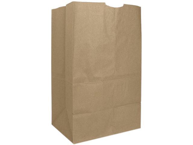 GROCERY PAPER BAGS, 57 LBS CAPACITY, #20 SQUAT, 8.25'W X 5.94'D X 13.38'H, KRAFT, 500 BAGS