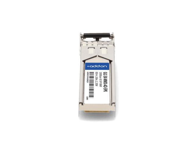 (5 Pack) AddOn Cisco GLC-SX-MMD Compatible TAA 1000Base-SX SFP Transceiver (MMF, 850nm, 550m, LC, DOM)