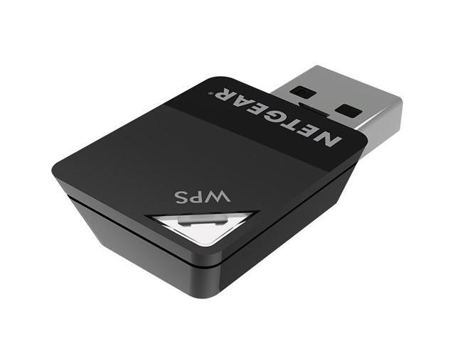 Netgear AC600 IEEE 802.11ac Wi-Fi USB Mini Adapter, A6100-10000S