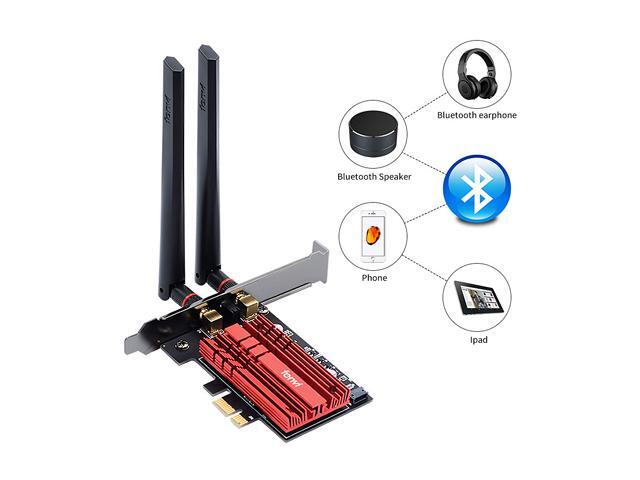 fenvi FV-AX3000 WiFi 6 PCI-E 3000Mbps Bluetooth 5.1 Wifi Adapter Intel AX200 Wi-fi6 Card Wireless PCI Express 802.11ax/ac 2.4Ghz/5Ghz Dual Band...