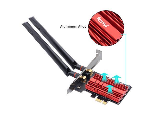 fenvi FV-AX3000 WiFi 6 PCI-E 3000Mbps Bluetooth 5.1 Wifi Adapter Intel AX200 Wi-fi6 Card Wireless PCI Express 802.11ax/ac 2.4Ghz/5Ghz Dual Band...