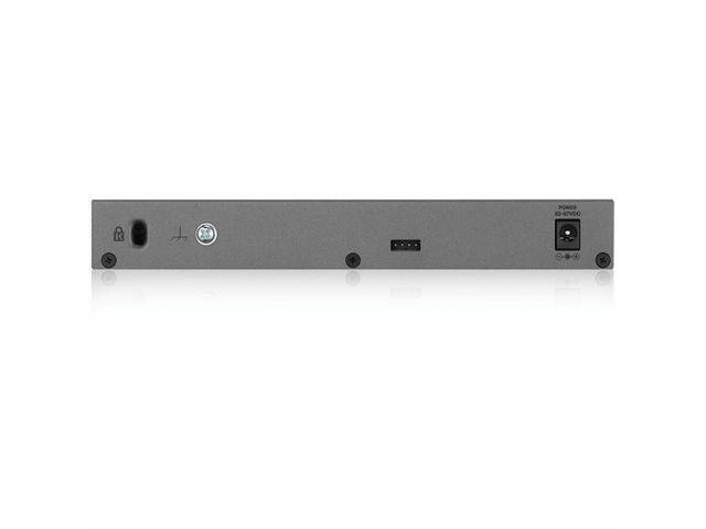 ZyXEL GS1350-6HP 5-Port Gigabit Smart Nebula Cloud Managed PoE Switch, 3 PoE+ / 2 PoE++ Ports at 60W with 1 SFP Uplink
