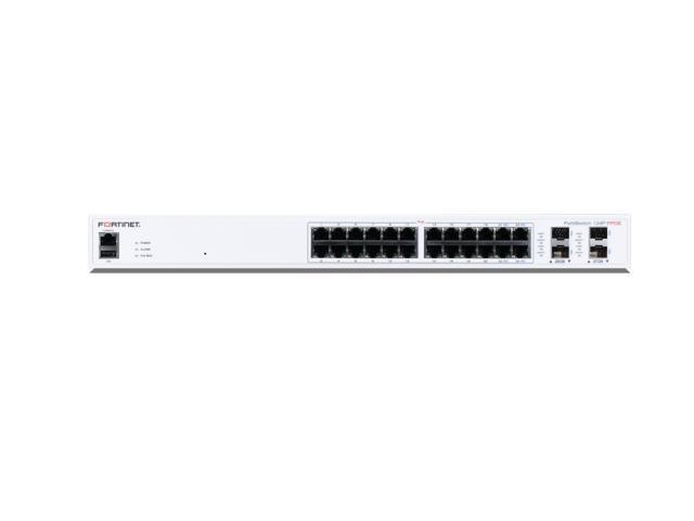 Fortinet FortiSwitch-124F-FPOE Layer 2 FortiGate switch controller compatible PoE+ switch with 24 GE RJ45 + 4 10G SFP+ ports, 24 port PoE ...