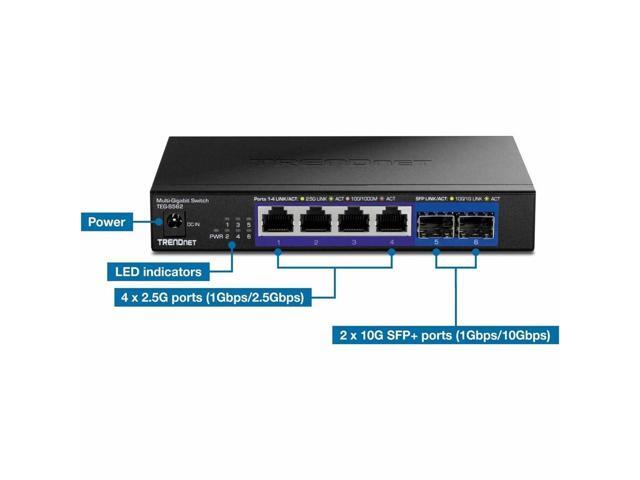 TRENDnet TEG-S562,6-Port Unmanaged Multi-Gig Switch