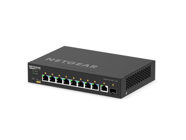 Netgear AV Line M4250-9G1F-PoE+ 8x1G PoE+ 110W 1x1G and 1xSFP Managed Switch, GSM4210PD-100NAS