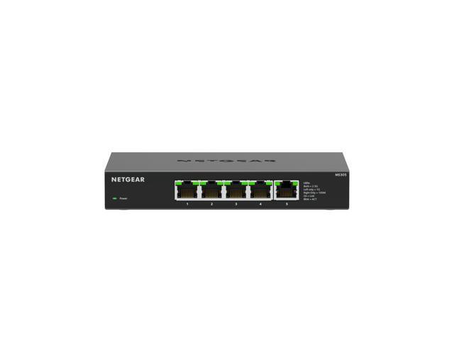 Netgear MS305 5-Port Multi-Gigabit (2.5G) Ethernet Unmanaged Switch, MS305-100NAS