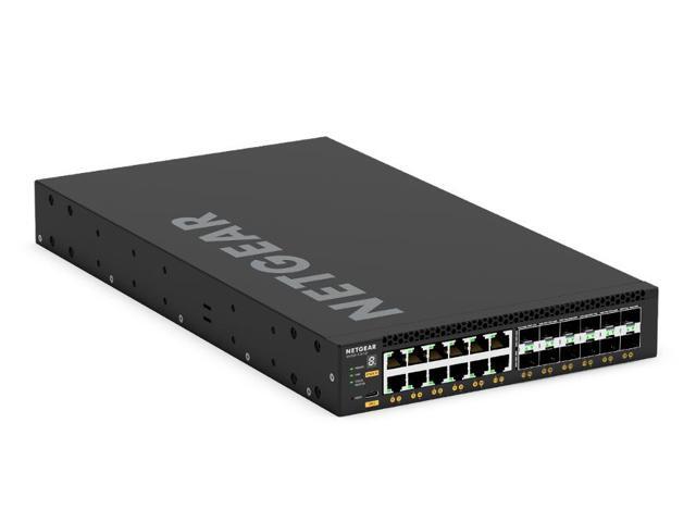 Netgear AV Line M4350-12X12F 12-Port Ethernet Manageable 10 Gigabit Ethernet Switch, XSM4324-100NES