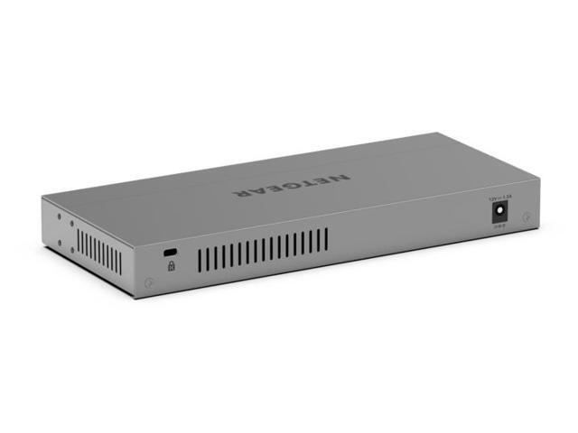 Netgear GS108X 8-Port Gigabit Unmanaged Switch with 10 Gigabit SFP+ Uplink, GS108X-100NAS