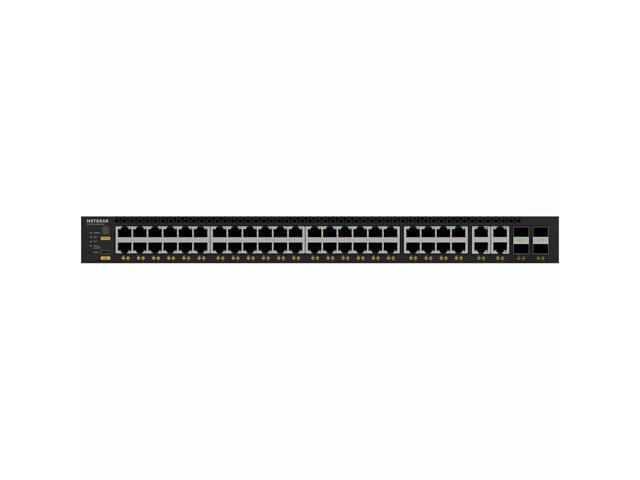 Netgear AV Line MSM4352-TAANES 44x2.5G, 4x10G/Multi-Gig PoE++ (194W base, up to 3,314W) and 4xSFP28 25G Managed Switch, M4350-44M4X4V