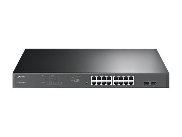 TP-Link TL-SG1218MPE 16 Port Gigabit PoE Switch Easy Smart Managed 16 PoE+ Ports @250W, 2 Non-PoE Ports, 2 Combo SFP Slots QoS, Vlan, IGMP...