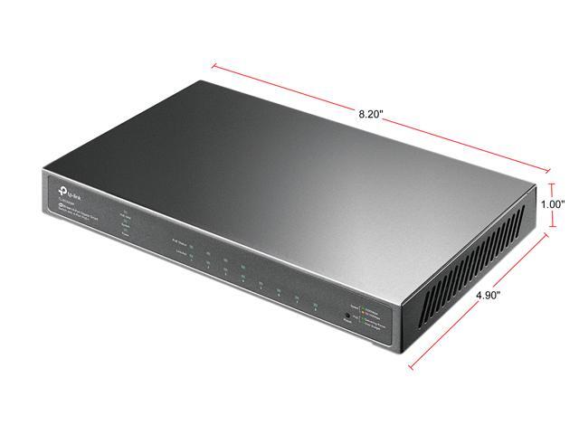 TP-Link TL-SG2008P Jetstream 8 Port Gigabit Smart Managed PoE Switch 4 PoE+ Port @ 62W Omada SDN Integrated PoE Recovery IPv6 Static...