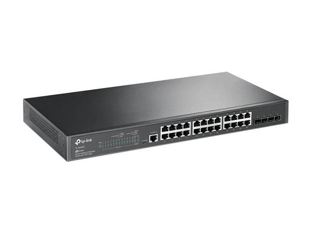 TP-Link TL-SG3428 24 Port Gigabit Switch, 4 SFP Slots Omada SDN Integrated L2+ Smart Managed IPv6 Static Routing L2/L3/L4 QoS, IGMP & LAG